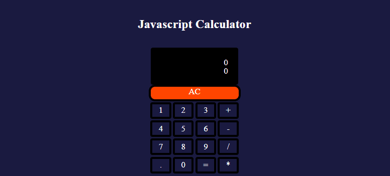 Javascript Calculator