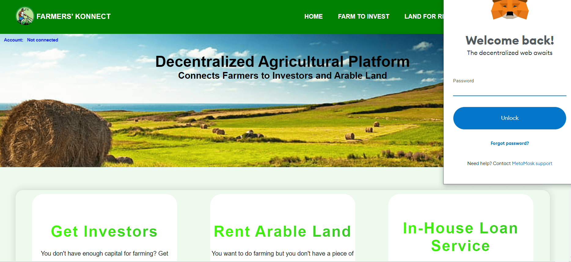 Farmers' Konnect DApp